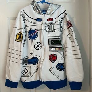 Outer space themed kids hoodie, size 10/12